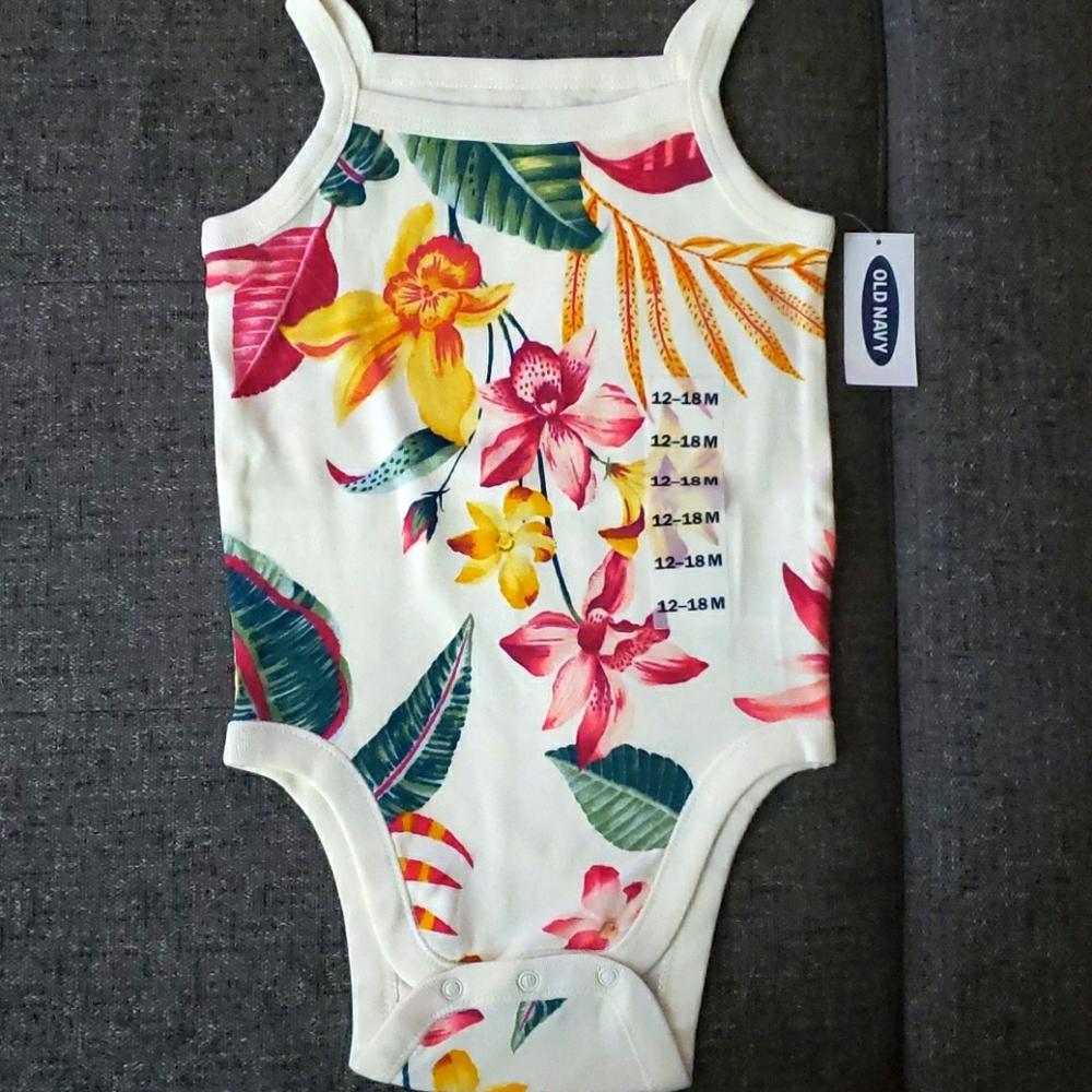 Floral Baby Girl Onesie